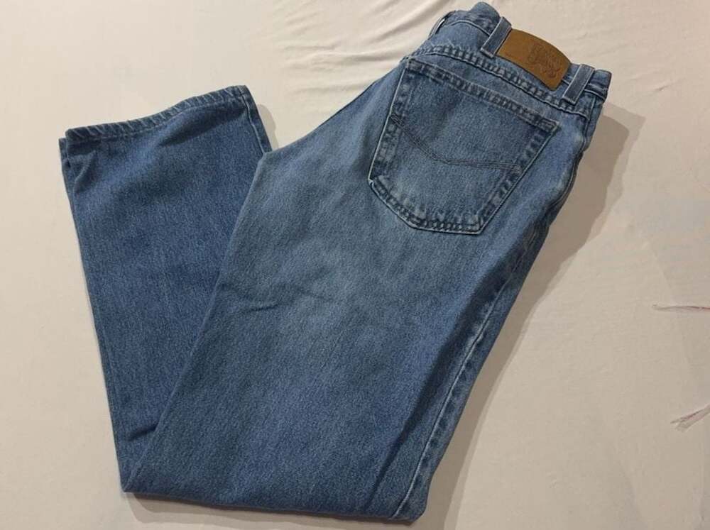 #161 Texas Jeans Men's Blue Denim Straight Leg Jeans Size 34x34